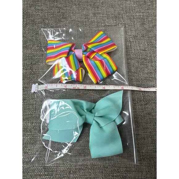 Easter Plush Yellow Bunny Hair Bows Beaded Bracelet & Marble Bouncy Ball Toys - Picture 7 of 7